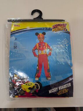 Disney Mickey Mouse Roadster Classic Toddler Costume Size 2T Halloween Mouse NWT